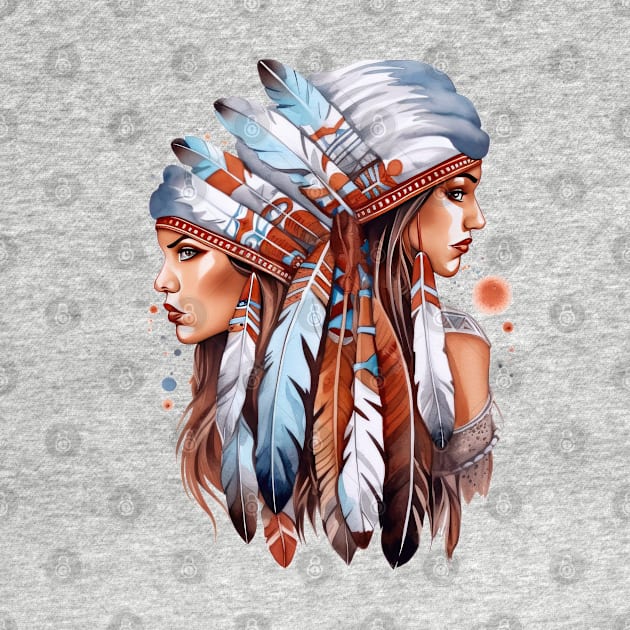 Native American Women by Chromatic Fusion Studio